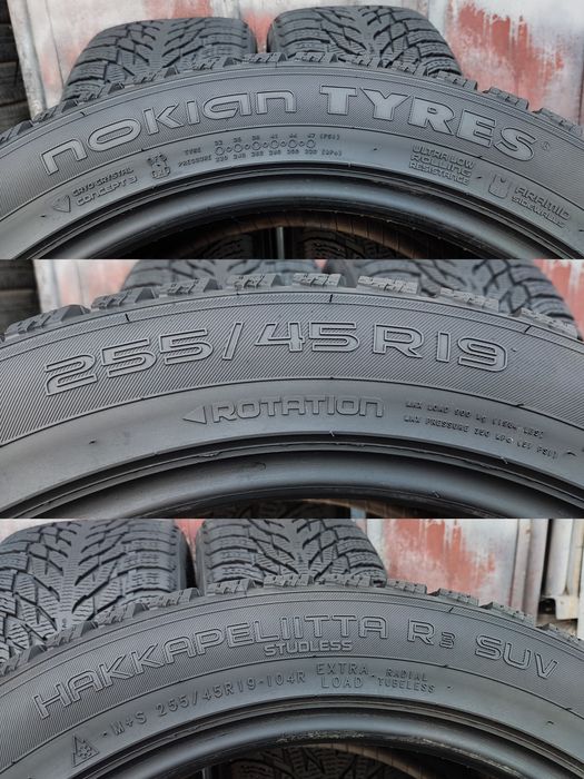 4бр. зимни гуми 255/45/19 Nokian Hakapellitta R3, SUV
dot23