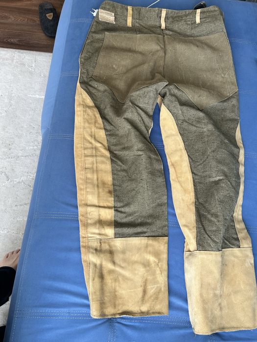 Брюки замшевые комбинированые