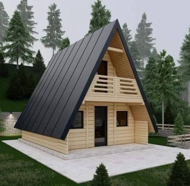 Vând cabane tip A frame