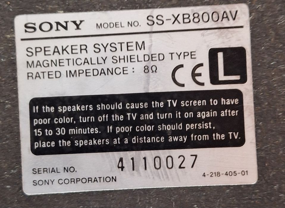 Boxe Sony SS XB800 hi fi calitate si fidelitate  sunet statie TA AV570