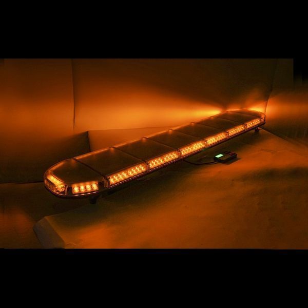 Сигнална лампа маяк 12-24v с жълта светлина 1750x275x125мм breckner ge