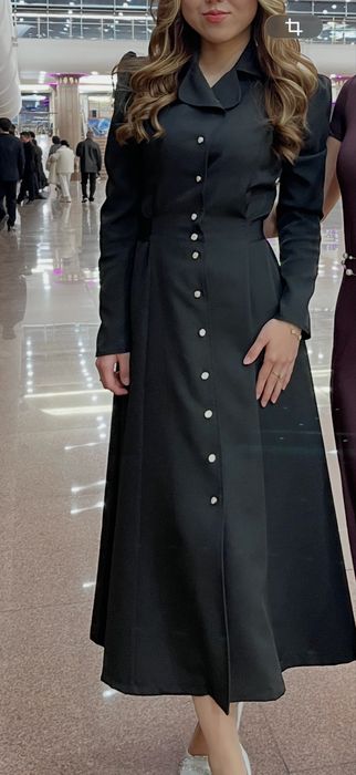 платье женское черное