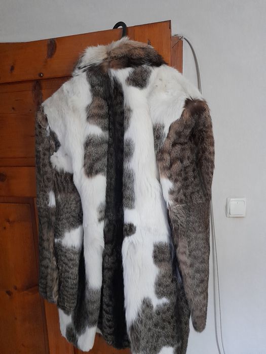 Яке Дамско L от естествена заешка кожа