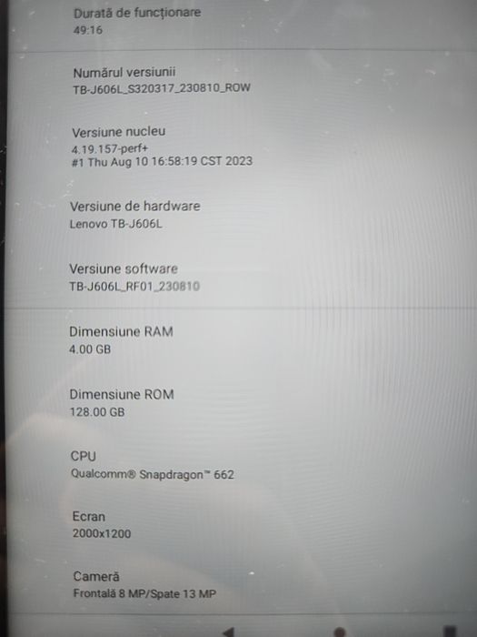 Lenovo tab 11 P tableta la cutie