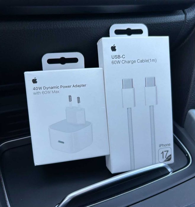 Cablu 1M USB-C 60W Type C- pentru iPad si iPhone 15/16/17 - Nou. Sigilat