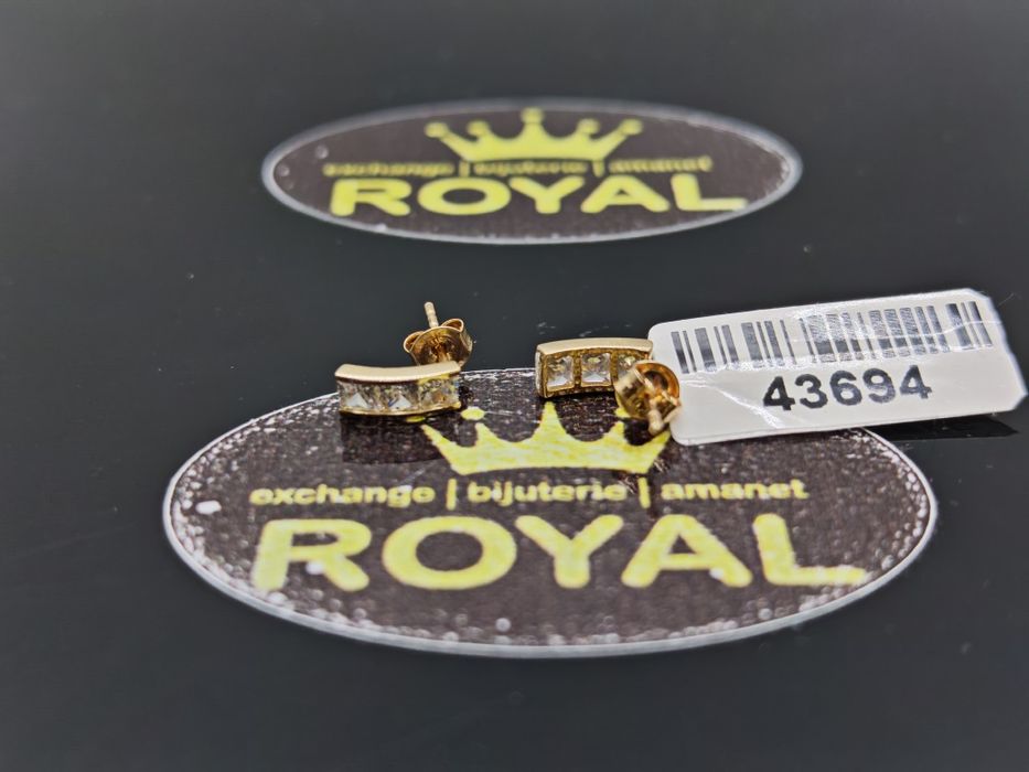 Bijuteria Royal: Cercei aur 14k/0.64 gr
