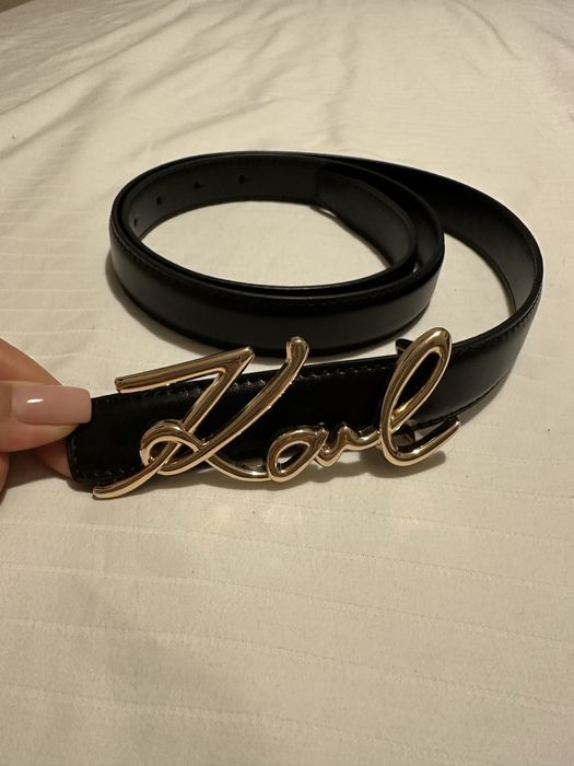 Кожен колан Karl Lagerfeld 110см