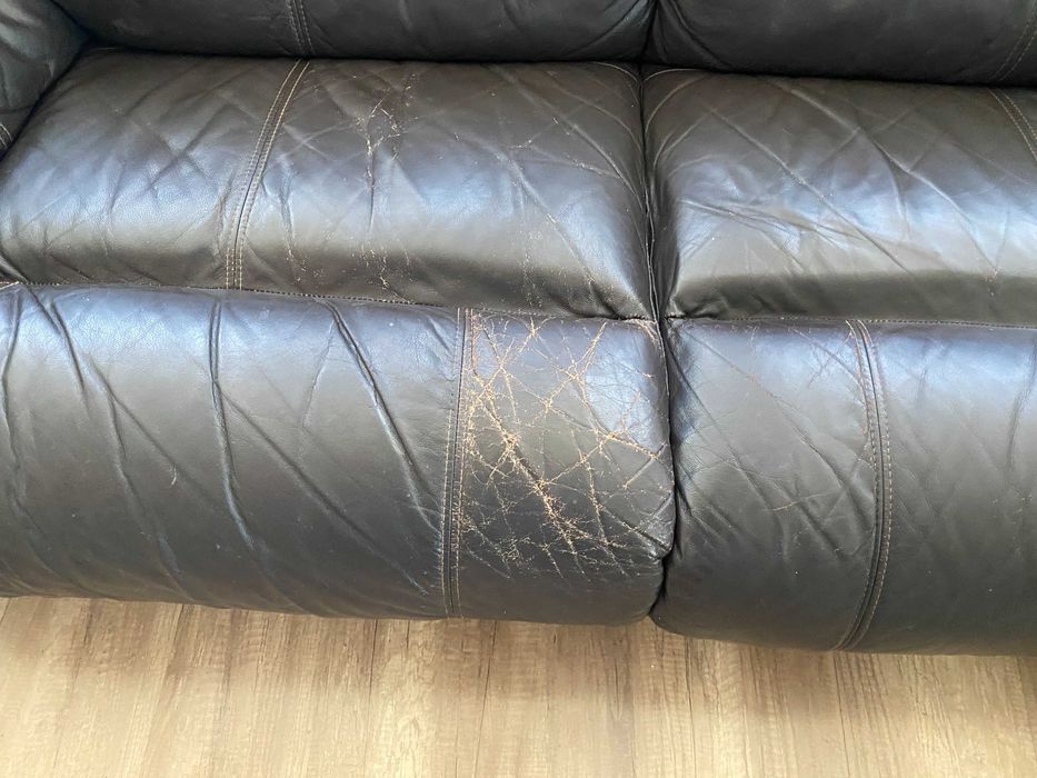 Комплект кожени дивани двойка и тройка