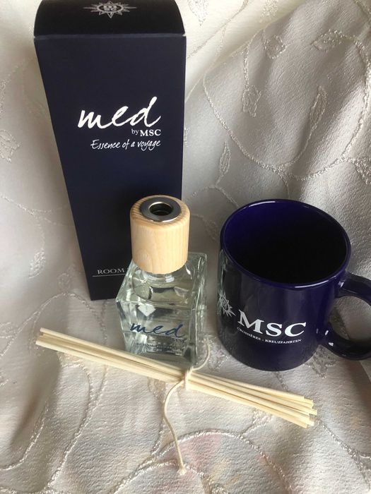 Луксозен ароматен дифузер за стая MED by MSC 100 ml + подарък чаша MSC