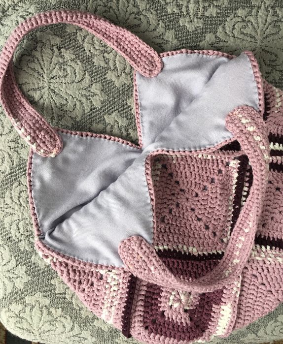 Шоппер ,косынка с крючком