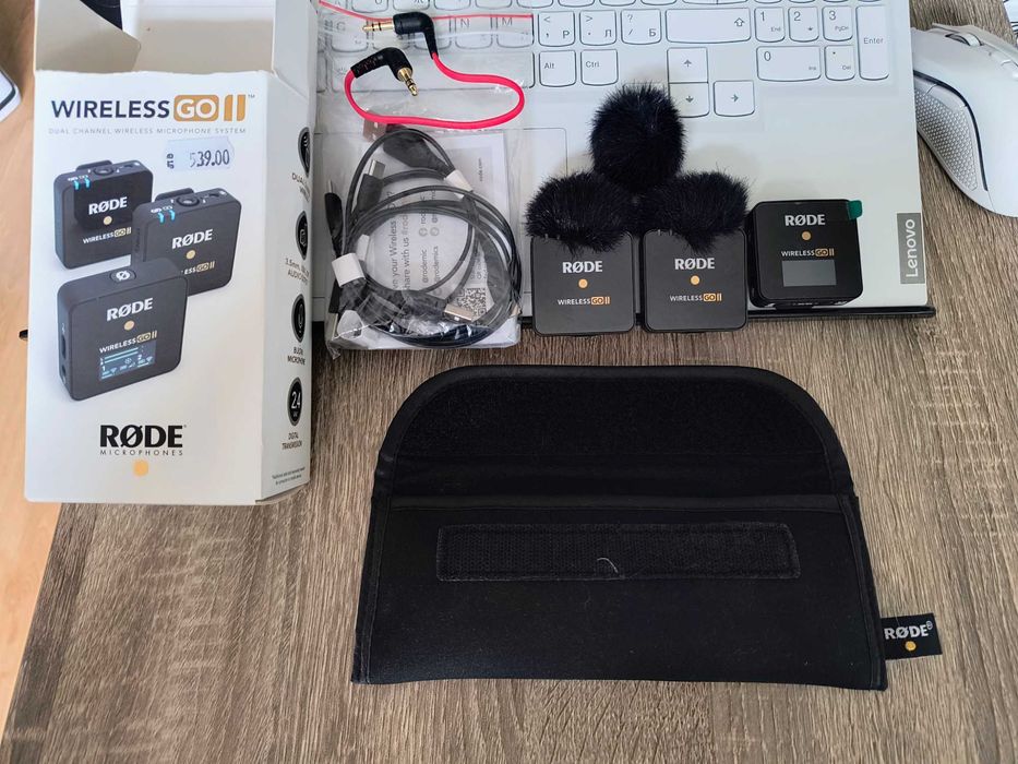 Микрофони: Rode Wireless GO II + Rode Lavalier Go - комплект