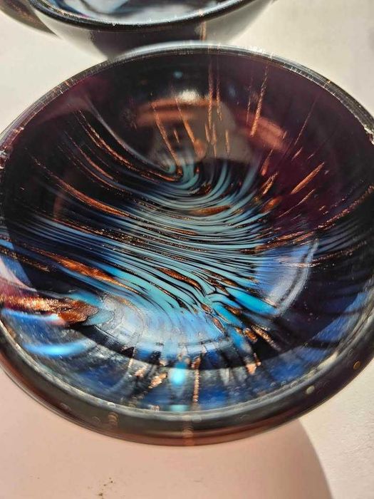 2 РЕДКИ  MURANO Vincenzo Naso пепелници от италианско арт стъкло