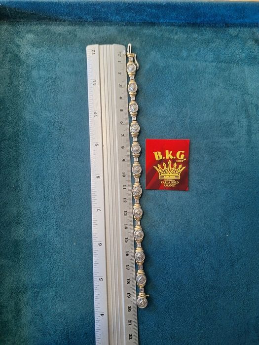 Brățară cu diamante din aur de 14K Amanet BKG