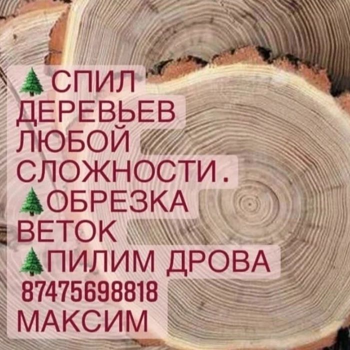 Работа в шу. Спил деревьев объявление.