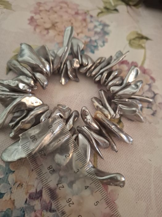 Bratara perle baroc o perla poate avea intre3-5 cm