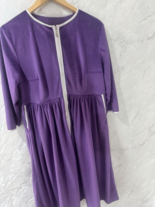 Халат үйге арналған велюр матасынан