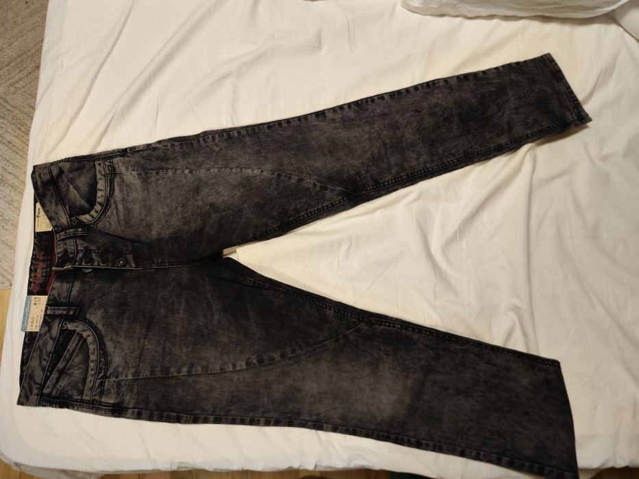 Дамски дънки черен деним 29/32 Tom Tailor нови
