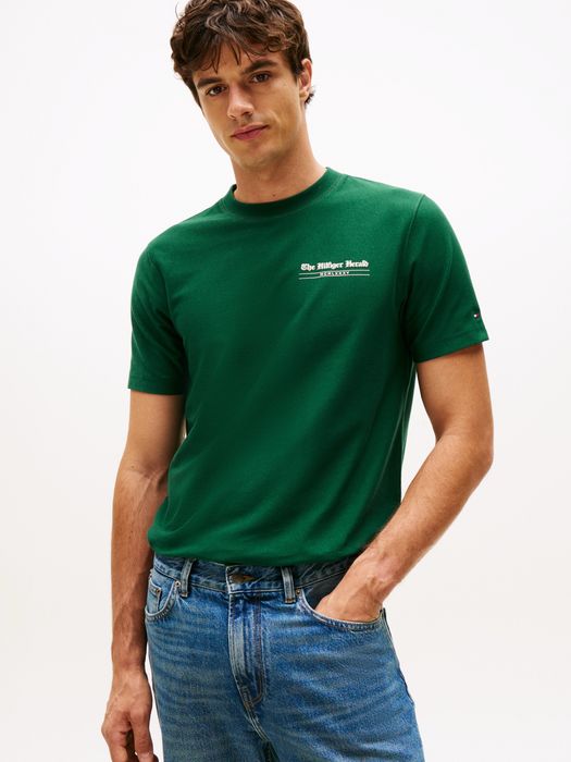 Tommy Hilfiger - Back Logo  Jersey Crew Neck T-Shirt  - НОВА размер Л / Оригинал