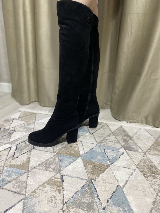 Зимние сапоги ботфорты