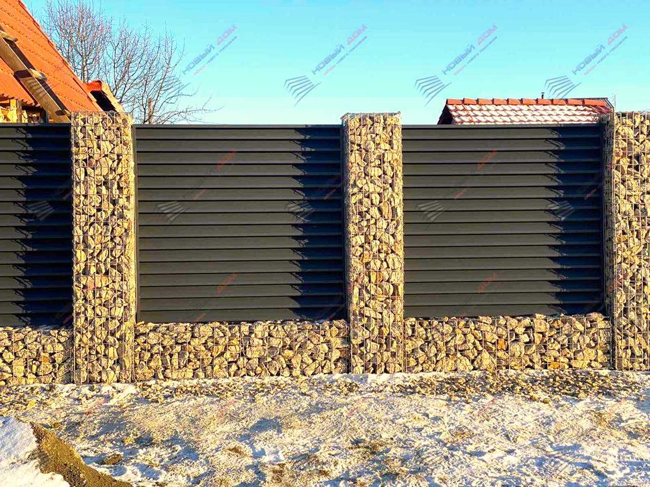 Забор жалюзи еврожалюзи