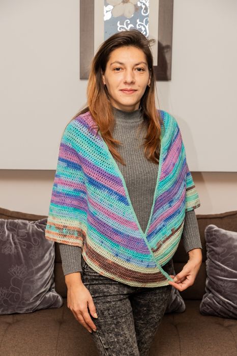 Șal croșetat handmade