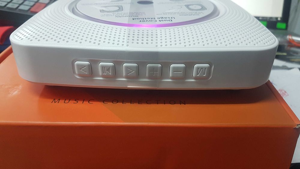 Мини CD player Bluetooth, дистанционно,USB/AUX , жак за слушалки