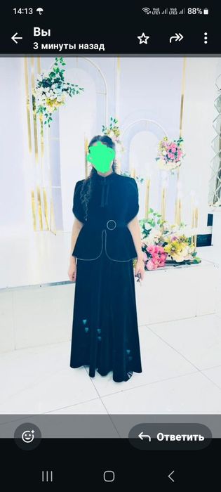 Продаётся элегантное бархатное платье