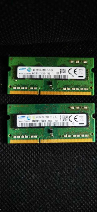 Kit 8GB RAM Samsung DDR3L 1600MHz – 2x4GB Laptop