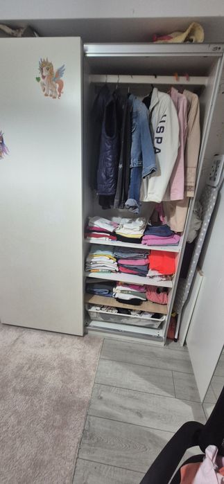 Dulap ikea de haine alb 200x150x40