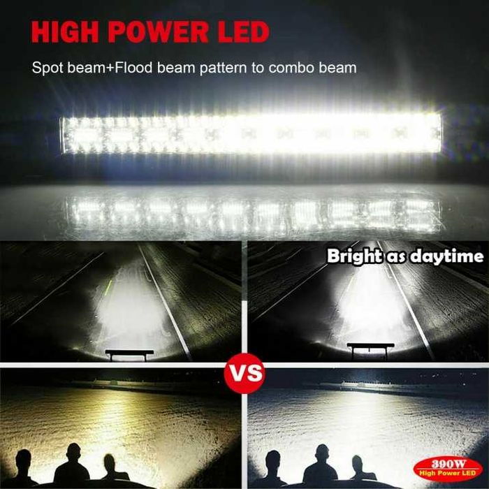 81см 585W 9D LED bar три реда – 48800lm мощен прожектор за джипове