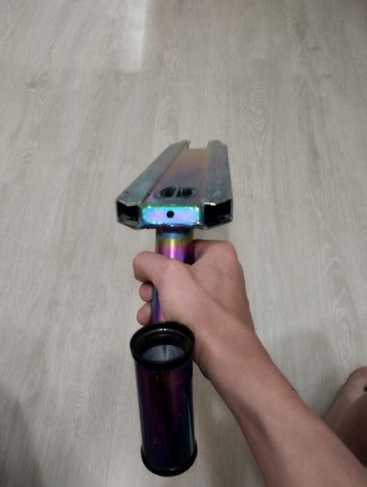 Дека на трюковой самокат со шкуркой