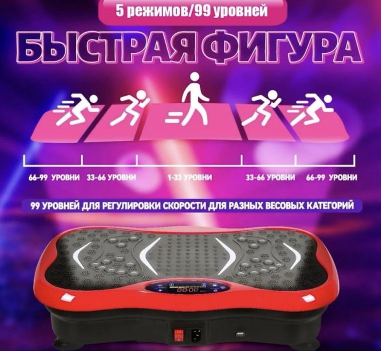 Виброплатформа от MARSEL, массажер для похудения