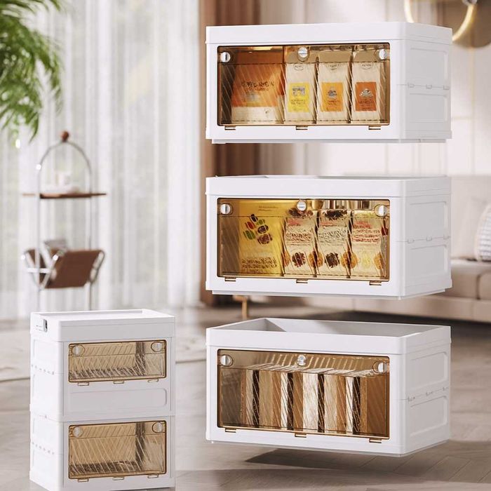 Dulap de depozitare pliabil, transparent  2 mărimi