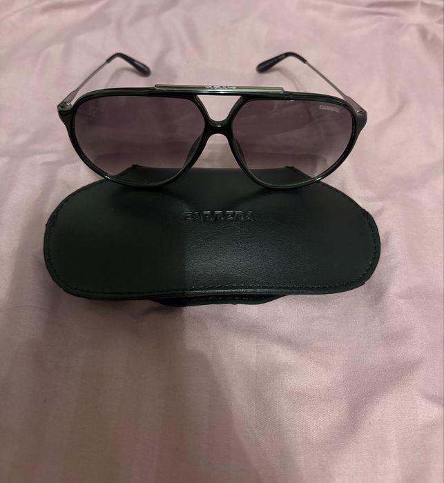 Ochelari de soare Carrera stil Aviator negri + toc original