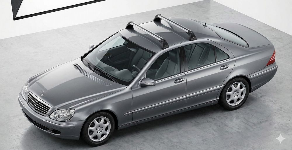 Mercedes w220 Багажник за покрив (напречни греди, релси, рейлинг)