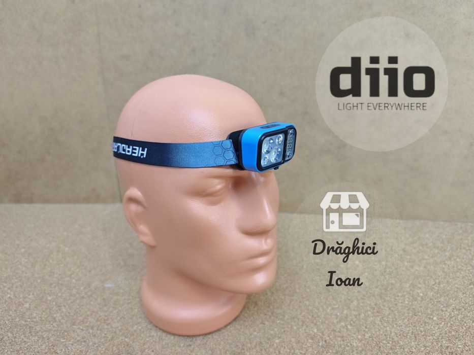 Lanterna PREMIUM de cap cu afisaj digital si leduri CREE P35