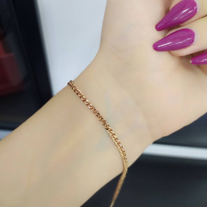 Золотой нежный браслет 585 проба. Есть доставка.