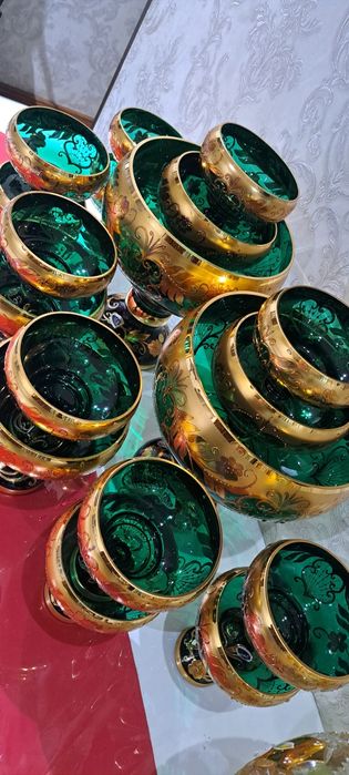 Чехословакия оргинал богема вазы 18 штук новый