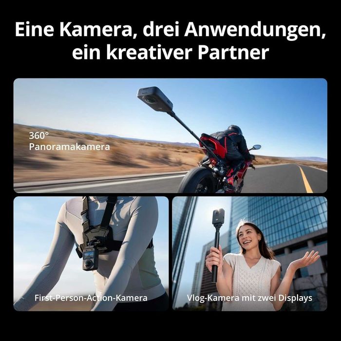 Екшън Камера DJI OSMO 360 ADVENTURE COMBO 120.0 MPx, WI-FI, Нова