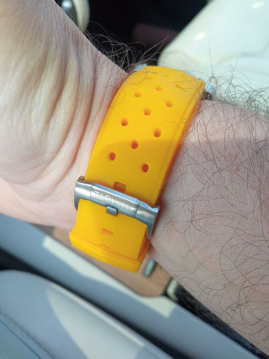 Curea ceas Tag Heuer silicon Galbena (Lemon Yellow)