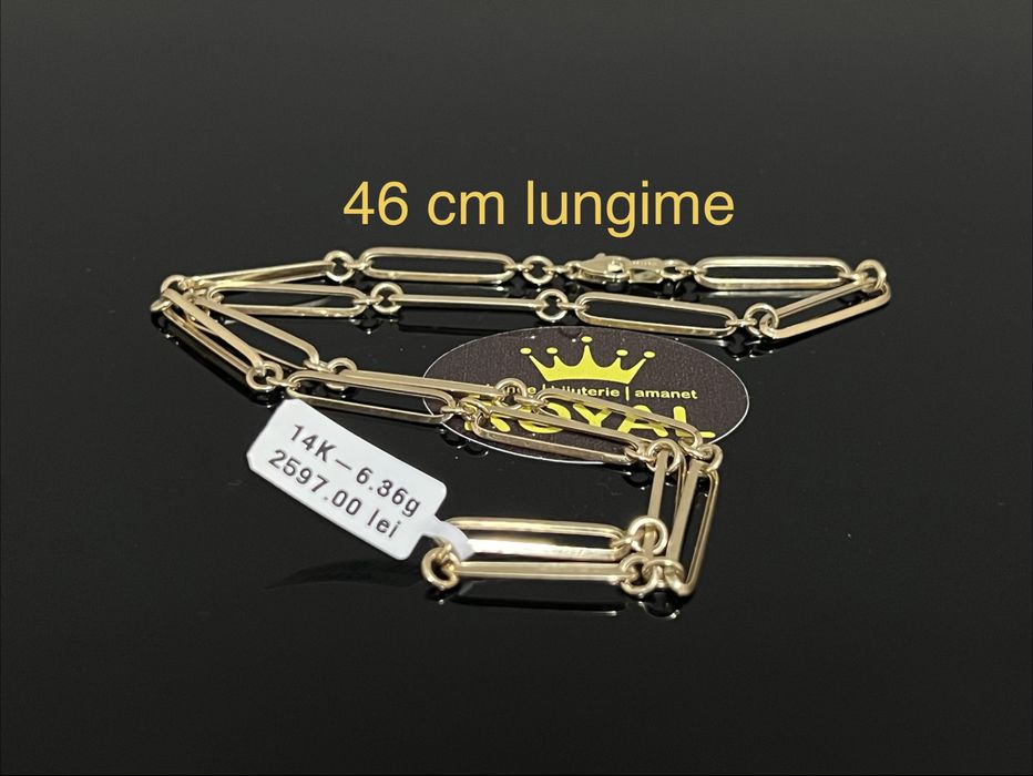 Bijuteria Royal CB : Lant aur 14k 6,36 grame