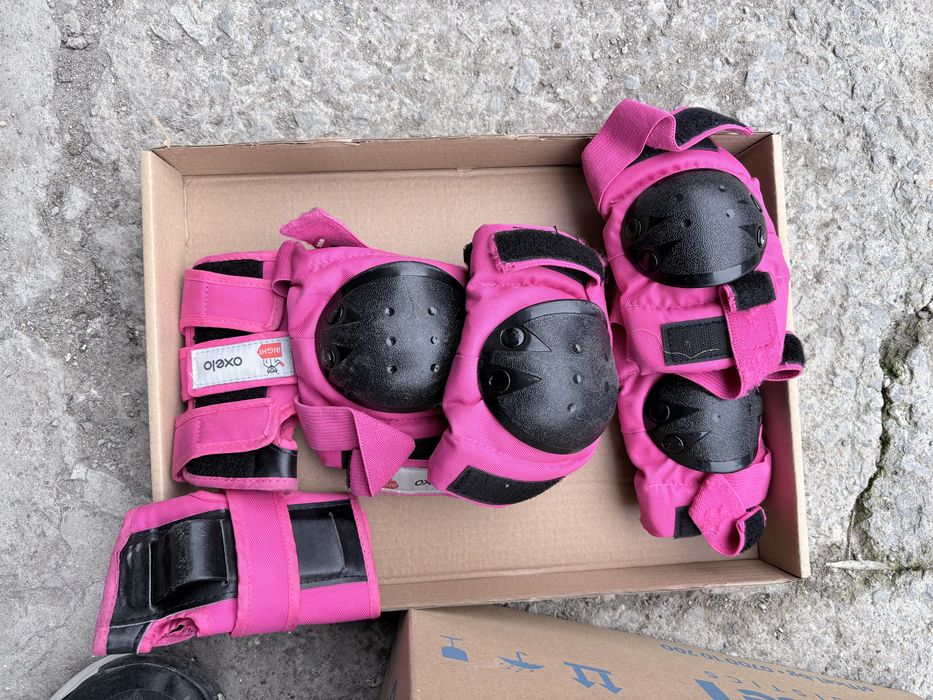 Oxelo ролери + всички протектори 32-34 номер