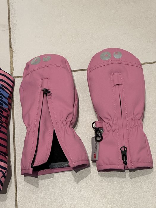 Детски дрехи за ски - яке, грейка (гащеризон), ръкавици