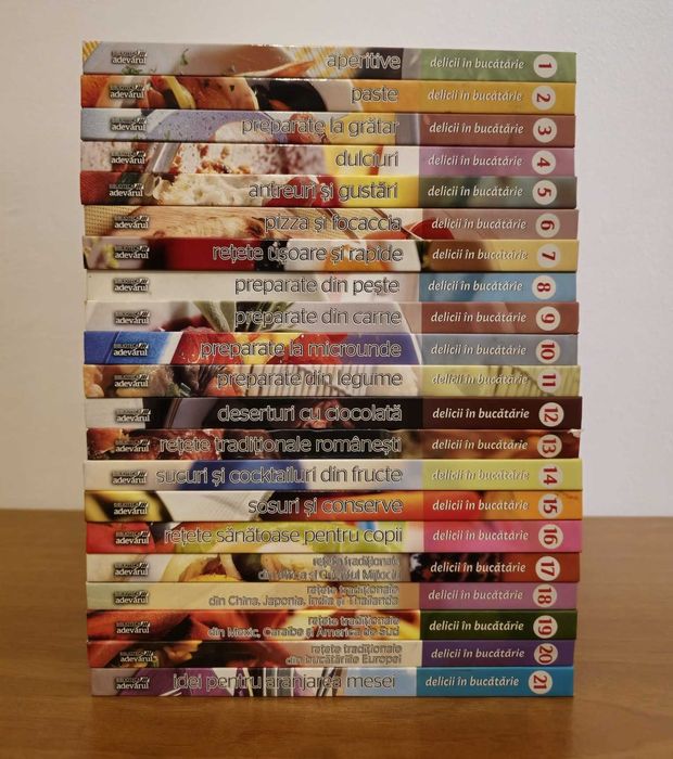 Colectia  Delicii in Bucatarie - Adevarul - Completa  (21 de volume)