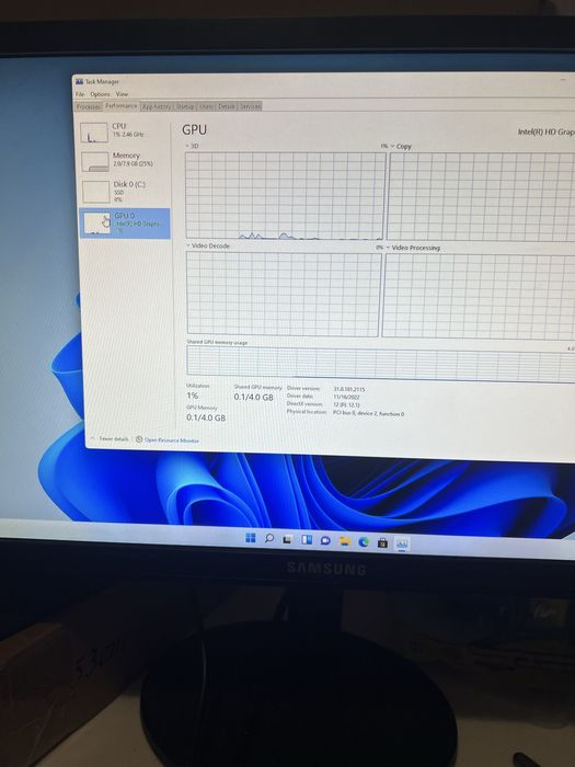 Vand pc thinkpad i5 a7 gen + monitor samsung