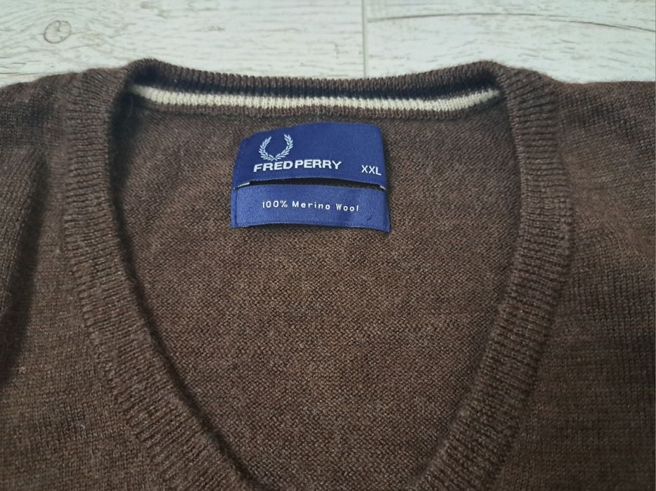 Fred Perry-Ориг.пуловер Мерино!