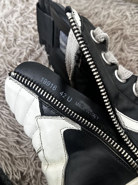 Rick Owens geobasket jumbo laces extended tongue
