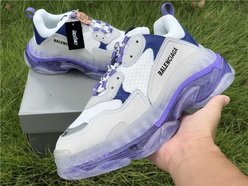Balenciaga Triple S - White/Tan/Dark Grey