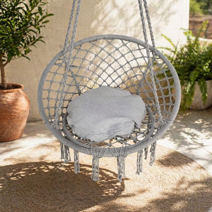 Висяща градинска люлка с възглавница - пълен релакс във вашият дом и градина