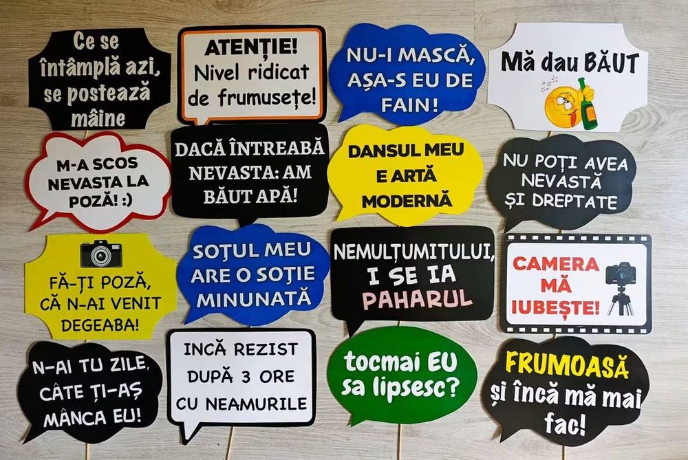 Propsuri recuzită foto mesaje amuzante petrecere